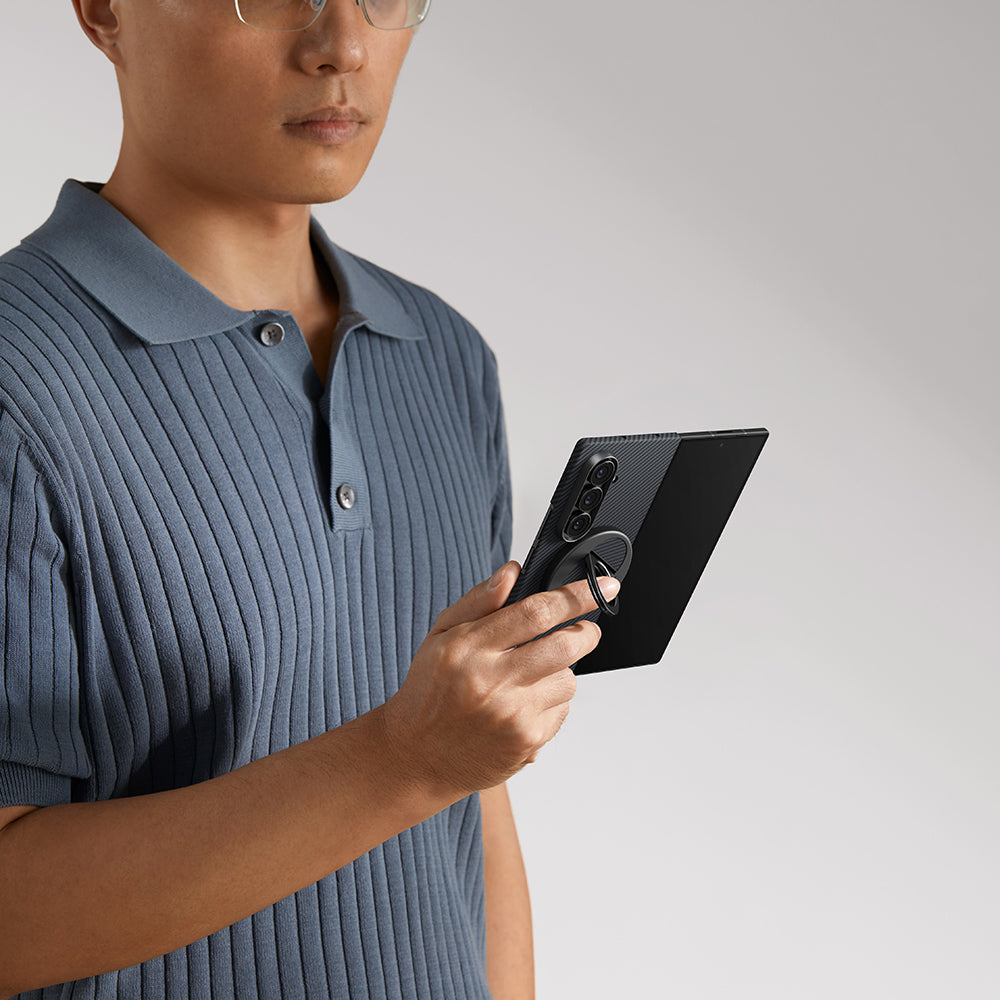 Pitaka Ultra-Slim Classic Serisi Galaxy Z Fold 7 M-safe 600D Aramid Fiber Black-Grey Twill Telefon Kılıfı Pitaka Ultra-Slim Classic Serisi Galaxy Z Fold 7 M-safe 600D Aramid Fiber Black-Grey Twill Telefon Kılıfı